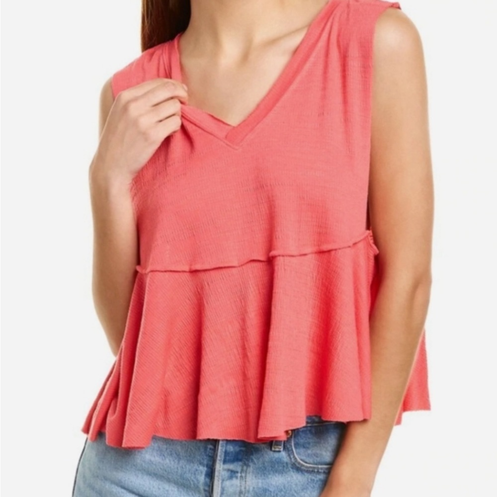FP Movement Full Hearts Tank Hot Hibiscus NWT